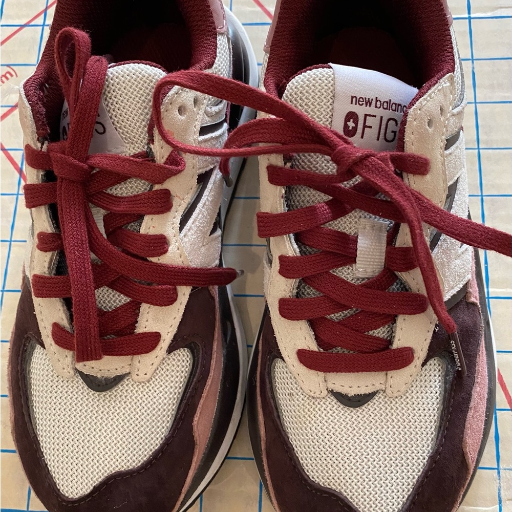 FIGS New Balance Women’s Shoes - Burgundy and White